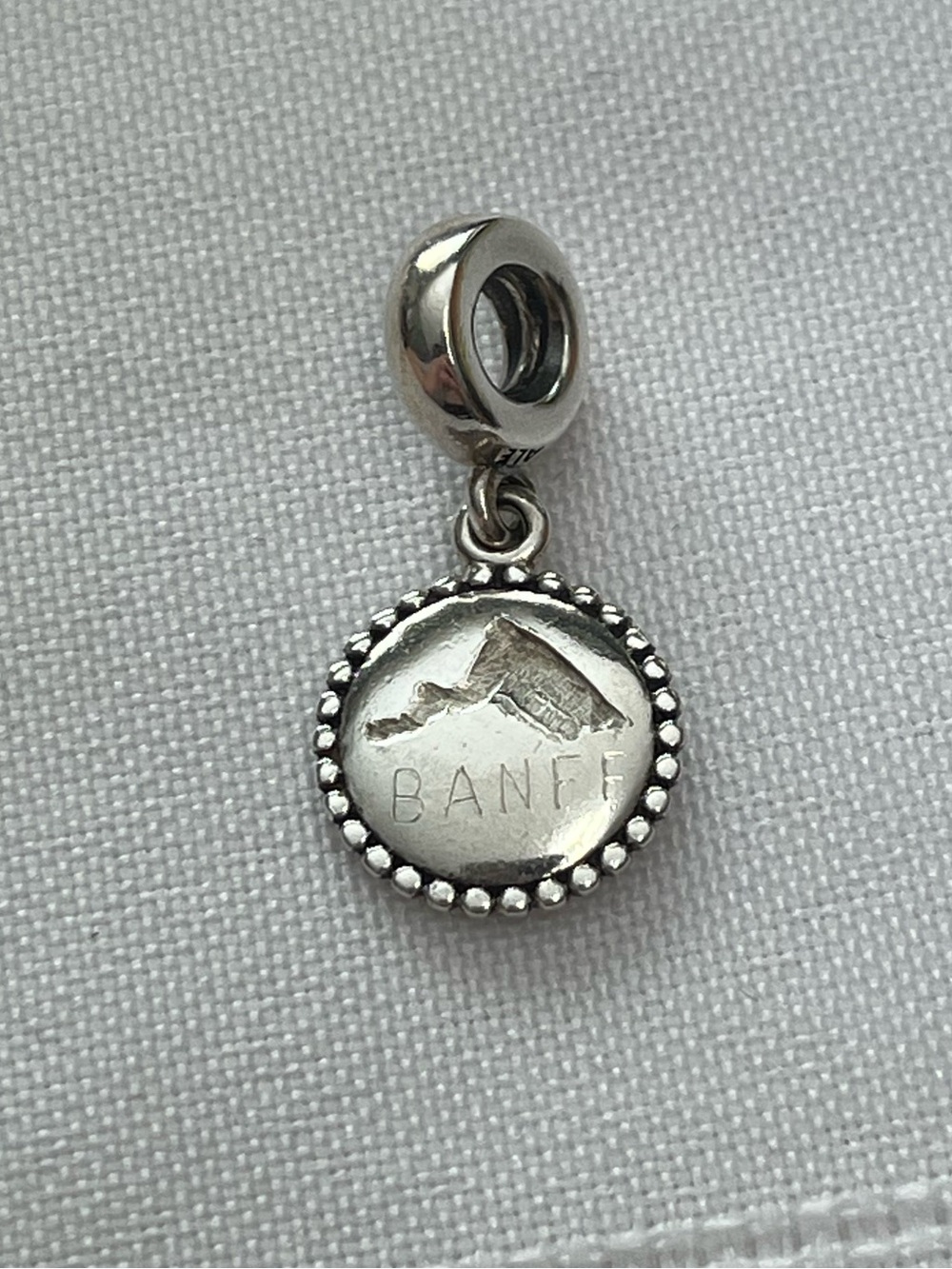 Pandora sterling silver Banff mountain charm 
925